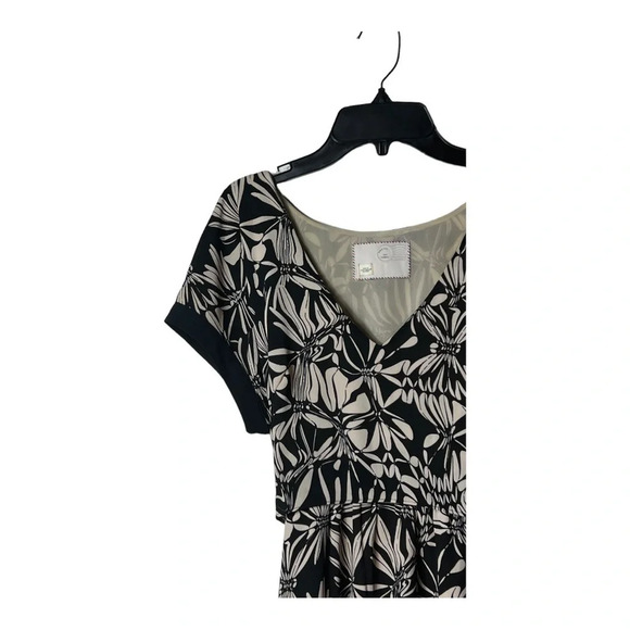1339. ANTHROPOLOGIE POSTMARK FLORAL GATHERED‎ SONATA DRESS KNEE LENGTH SIZE XS - Picture 5 of 11